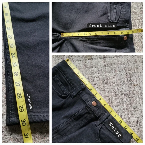 NWT Re/Done Classic Black 90s High Rise Loose Relaxed Straight Fit Jeans Size 27